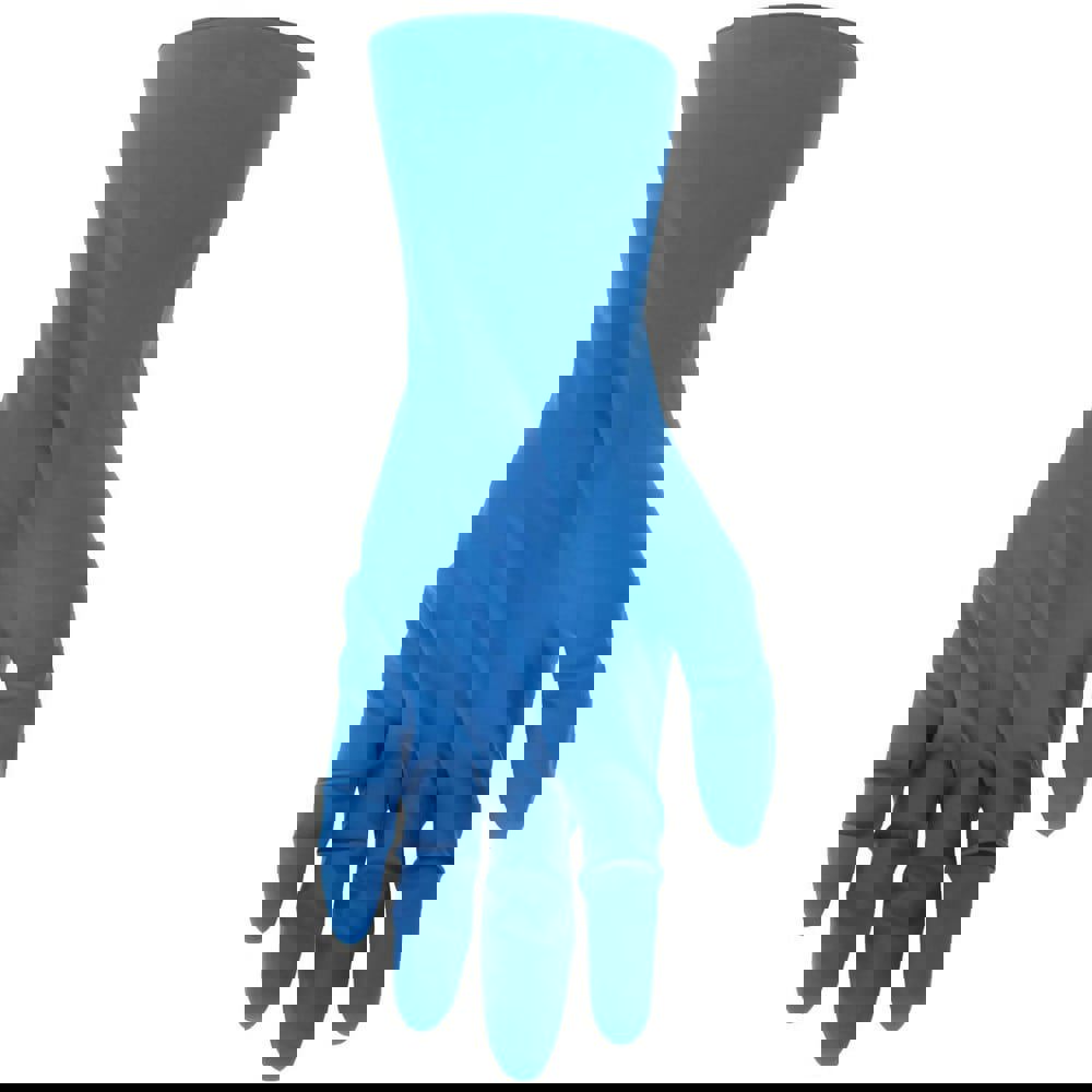 Disposable Gloves: Large, 11 mil Thick, Latex, Medical Grade